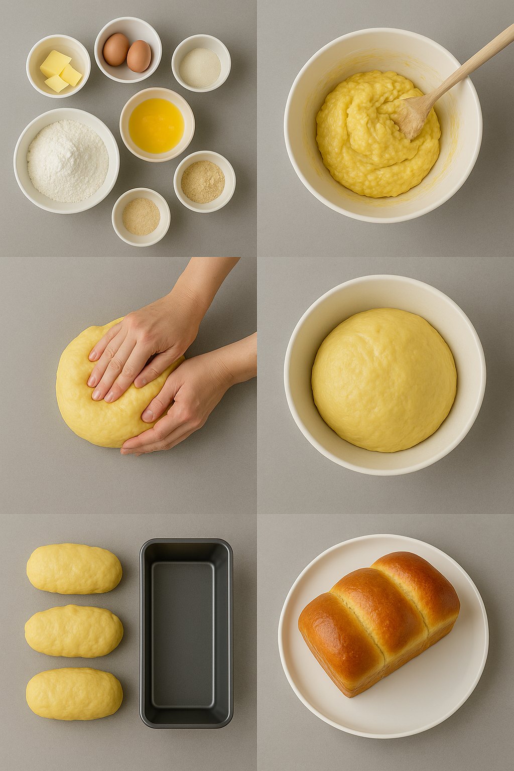 Instruction visual for Brioche