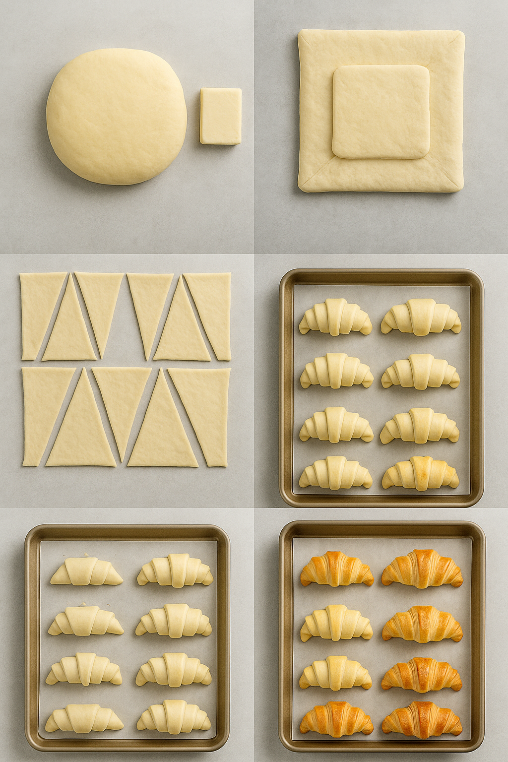 Instruction visual for Classic Croissant