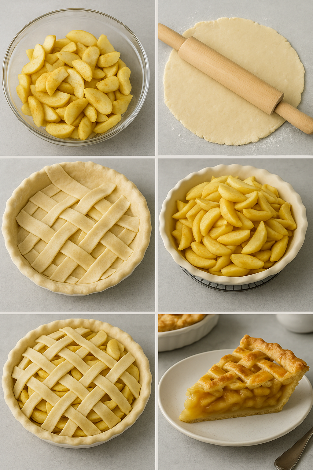Instruction visual for Apple Pie
