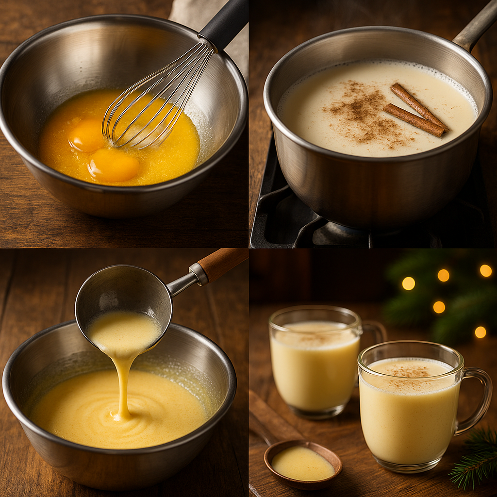 Instruction visual for Classic Eggnog