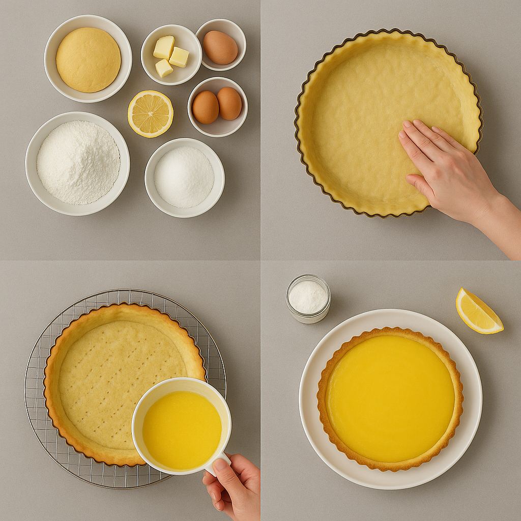 Instruction visual for Lemon Tart