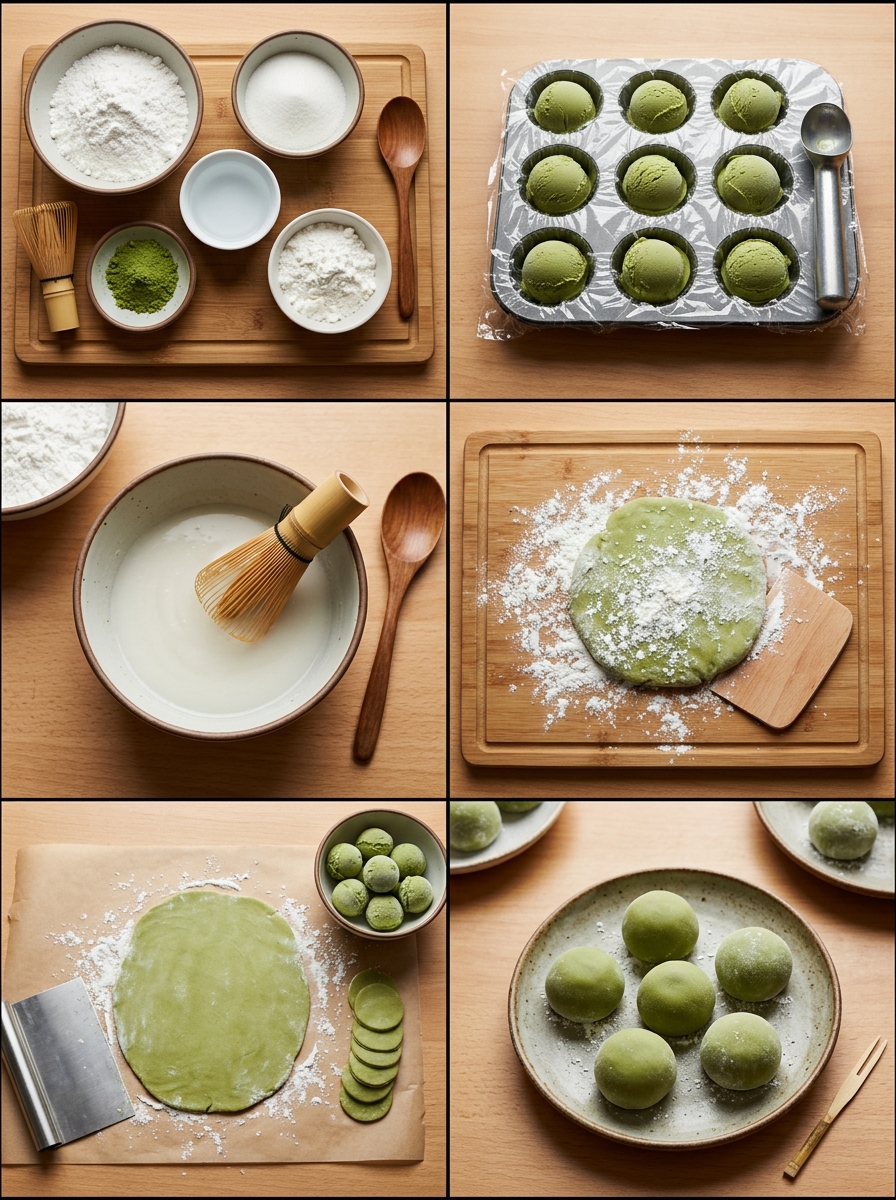 Instruction visual for Mochi Ice Cream