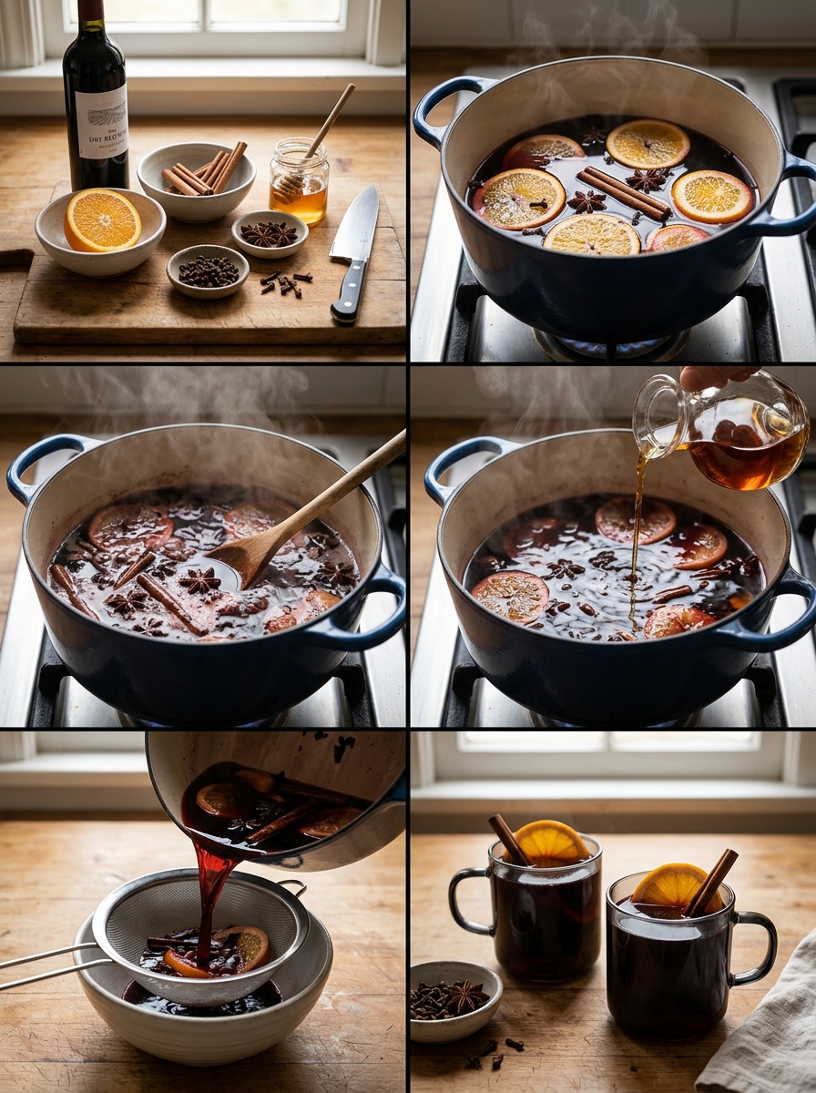 Instruction visual for Glühwein