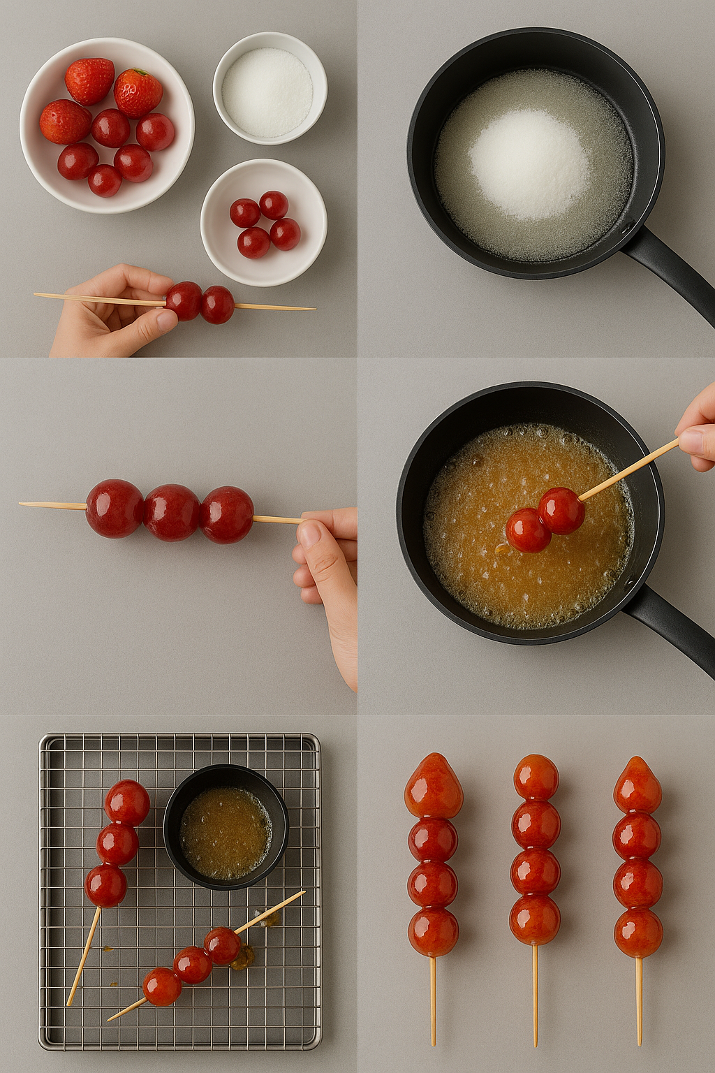 Instruction visual for Tanghulu