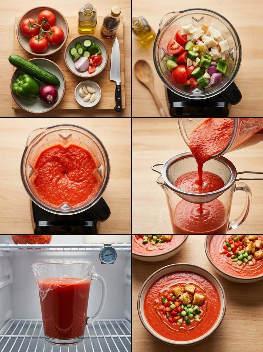 Instruction visual for Gazpacho