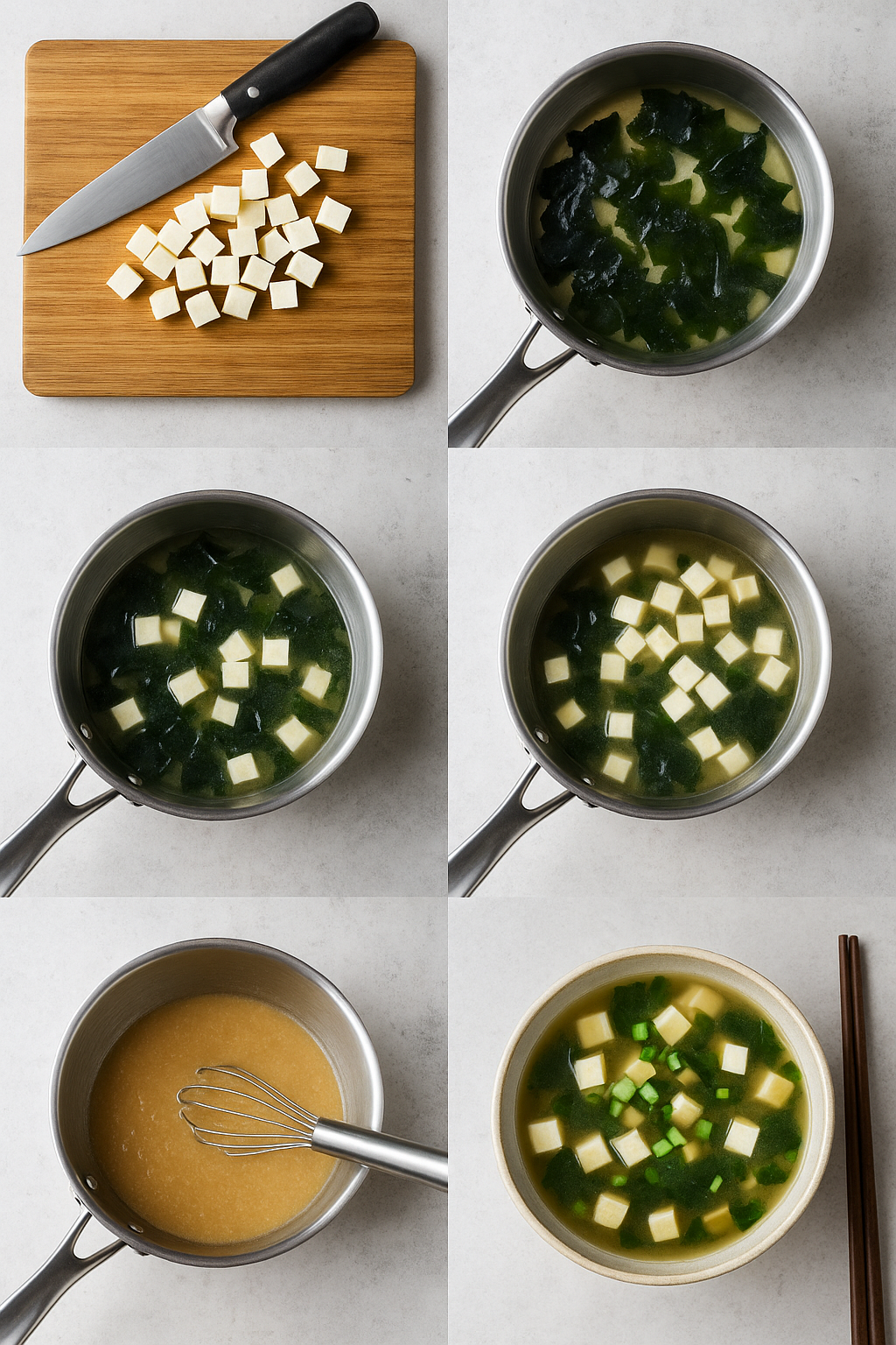 Instruction visual for Miso Soup