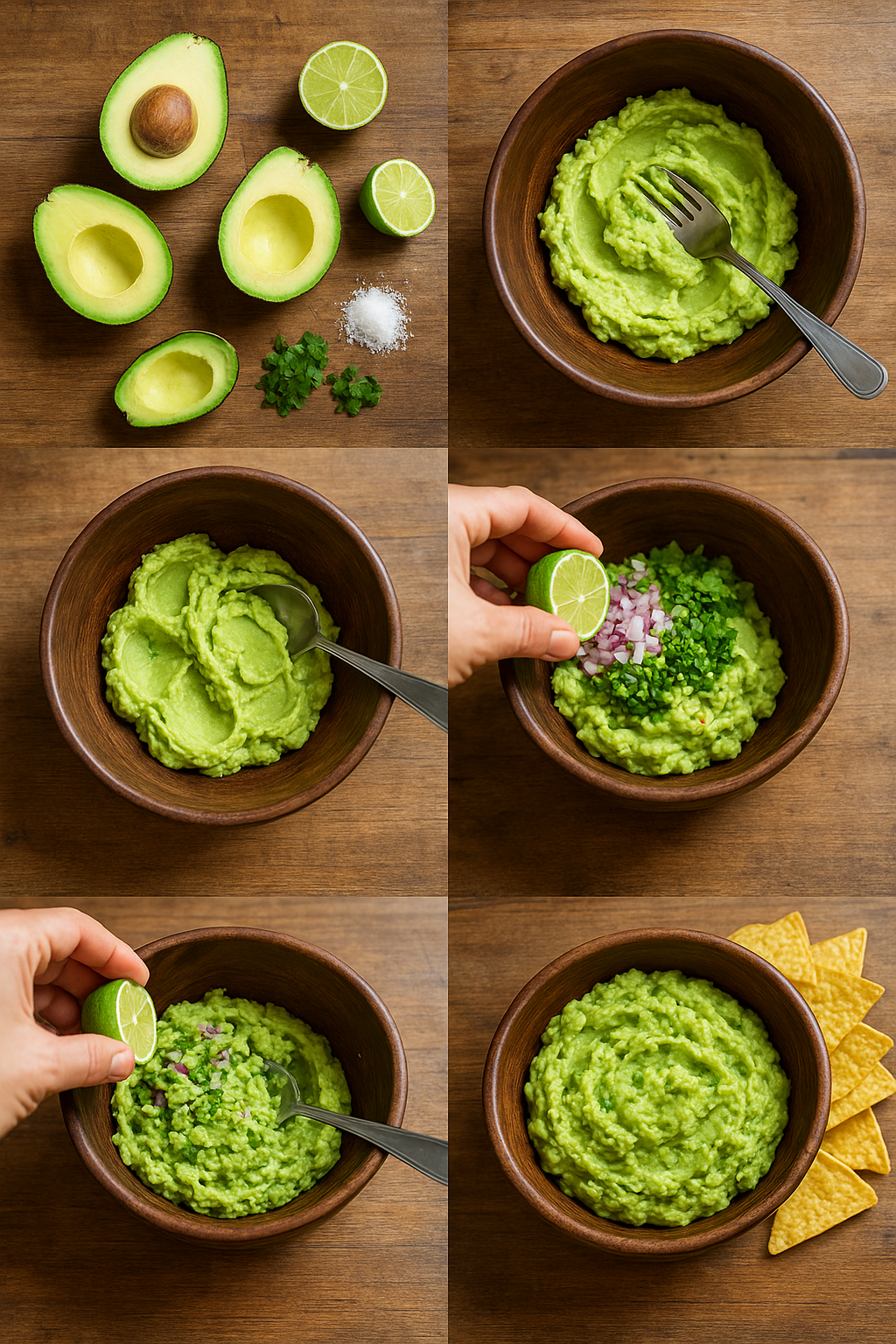 Instruction visual for Guacamole
