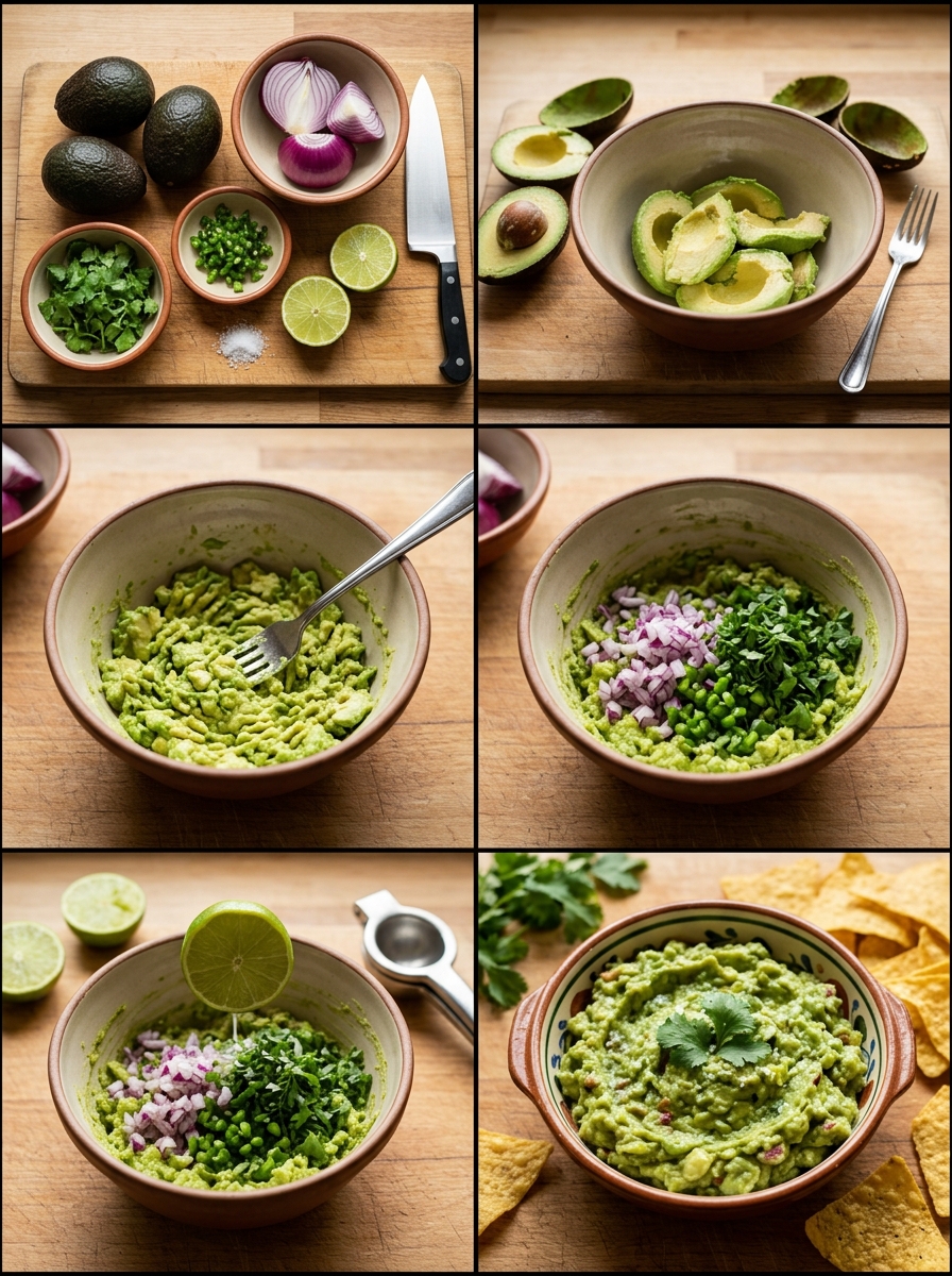 Instruction visual for Guacamole
