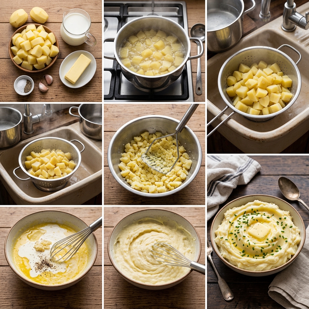 Instruction visual for Classic Mashed Potato